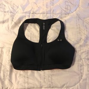 under armor zip up sports bra
